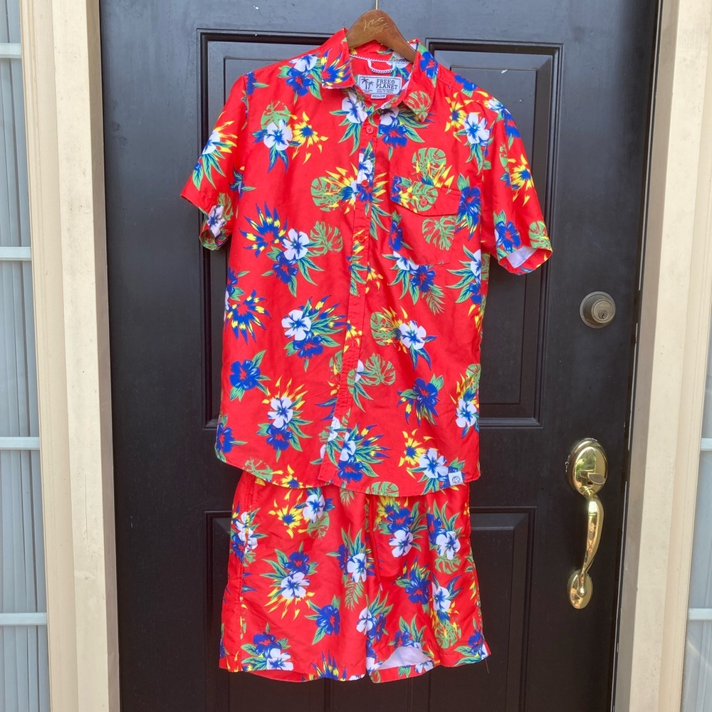 Free Planet Men’s Pool to Party Swim Set - Size Medium